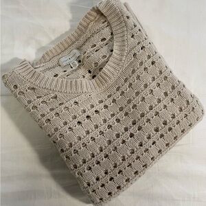 Lucky Brand Women's Beige Knit Sweater